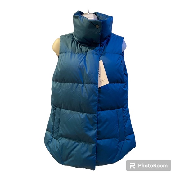 Athleta Jackets & Blazers - NWT Athleta Downtown Vest Down Fill Teal Blue Size M
